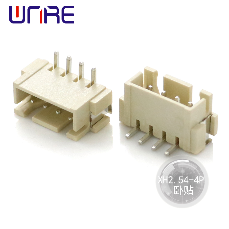XH2.54-4P    卧贴
