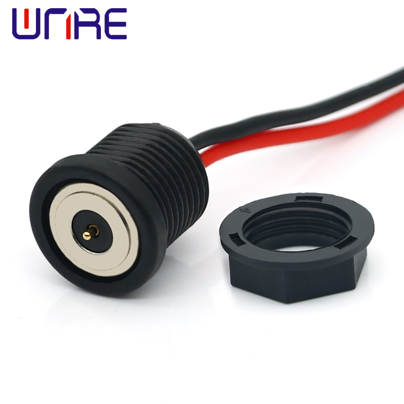 磁吸M12公头带线